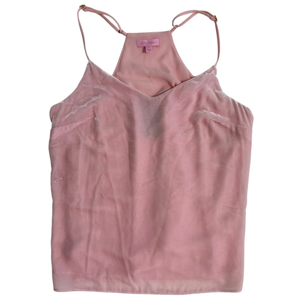 Lilly Pulitzer Soft Pink Dusk Velvet Camisole Top